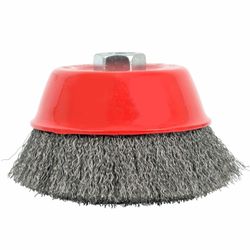 Wire Cup Brush Crimped Plain 125mmxm14 Bulk